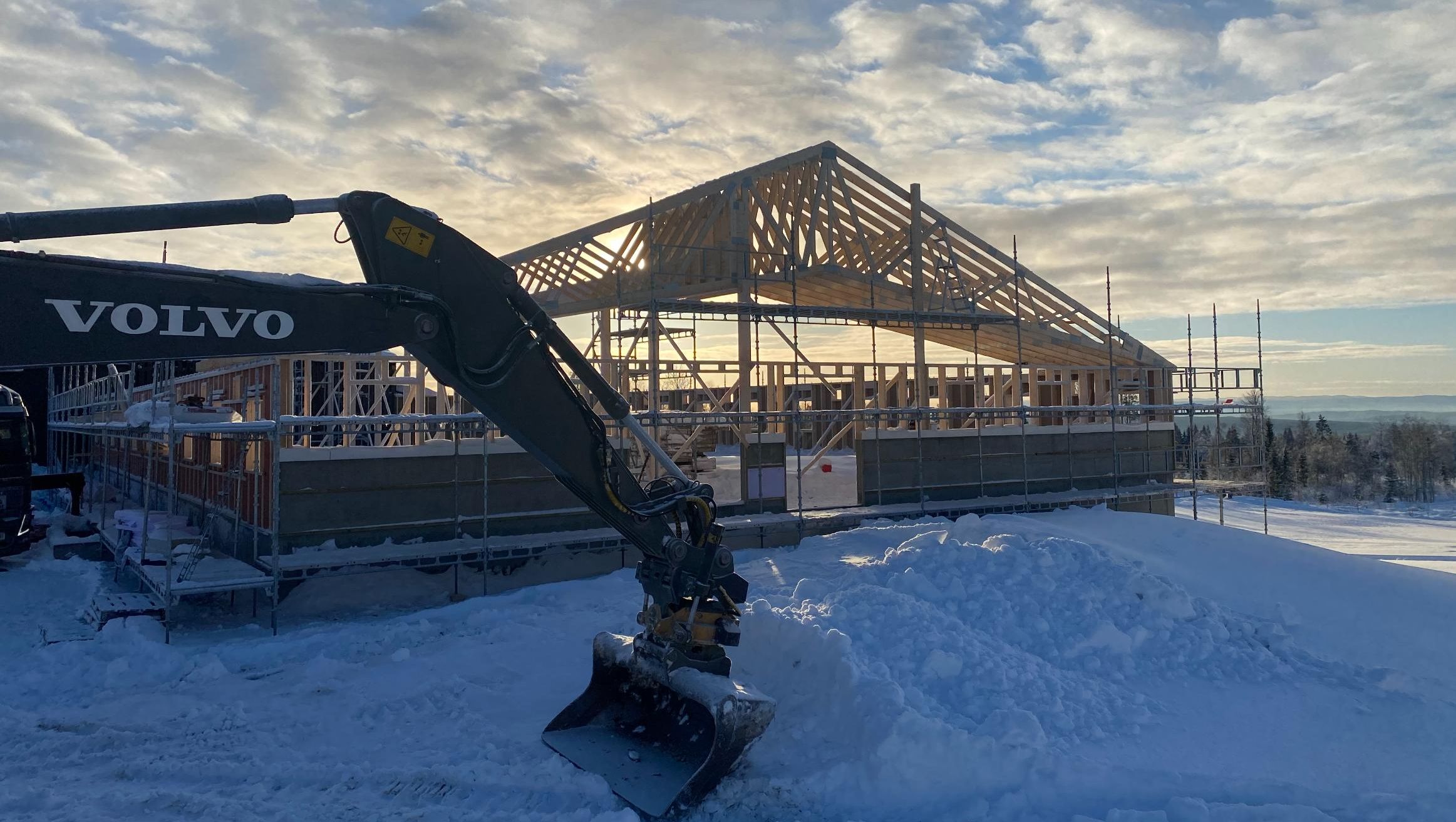 Bilde fra prosjekt - nybygg, nytt fjøs